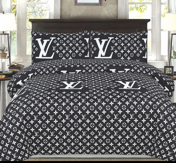 LV LOGO BLACK COLOR 3 PC