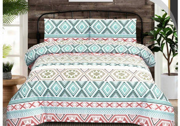 Zara Multi color 3 PC Bedsheet