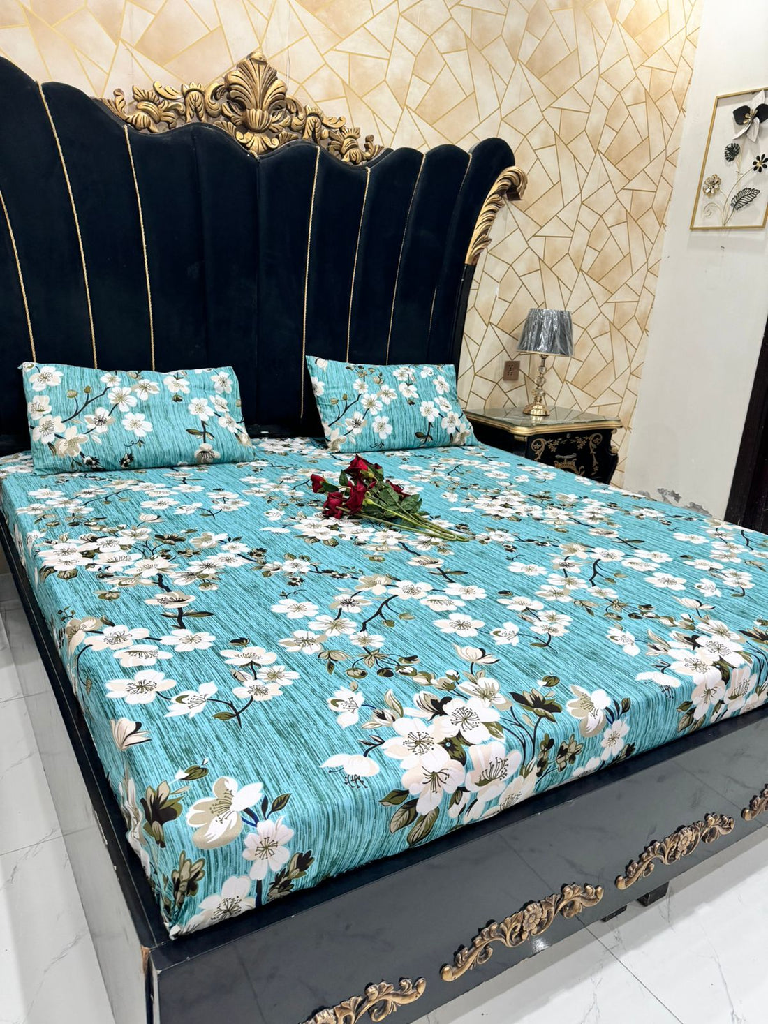 Floral Print in blue 3 pc