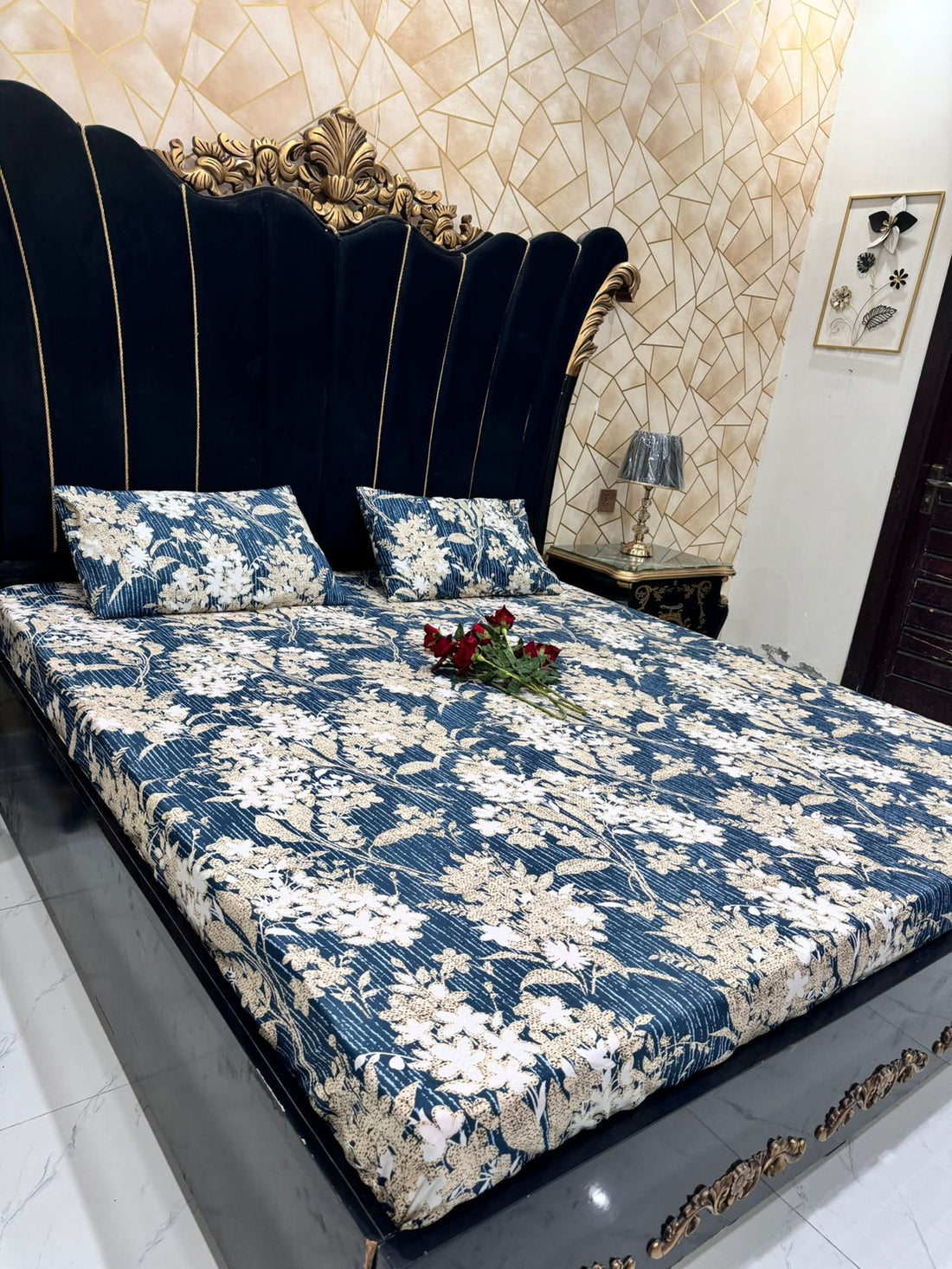 Light Blue 3 PC Bedsheet