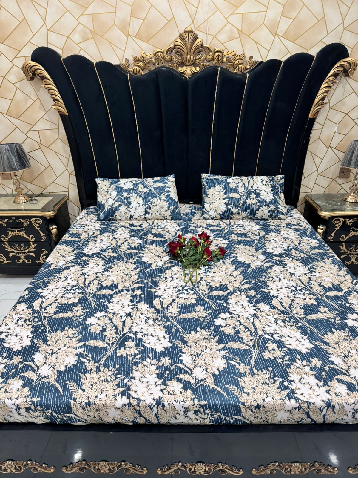 Light Blue 3 PC Bedsheet