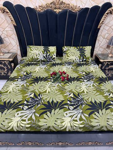 Crystal Cotton 3 PC Bedsheet