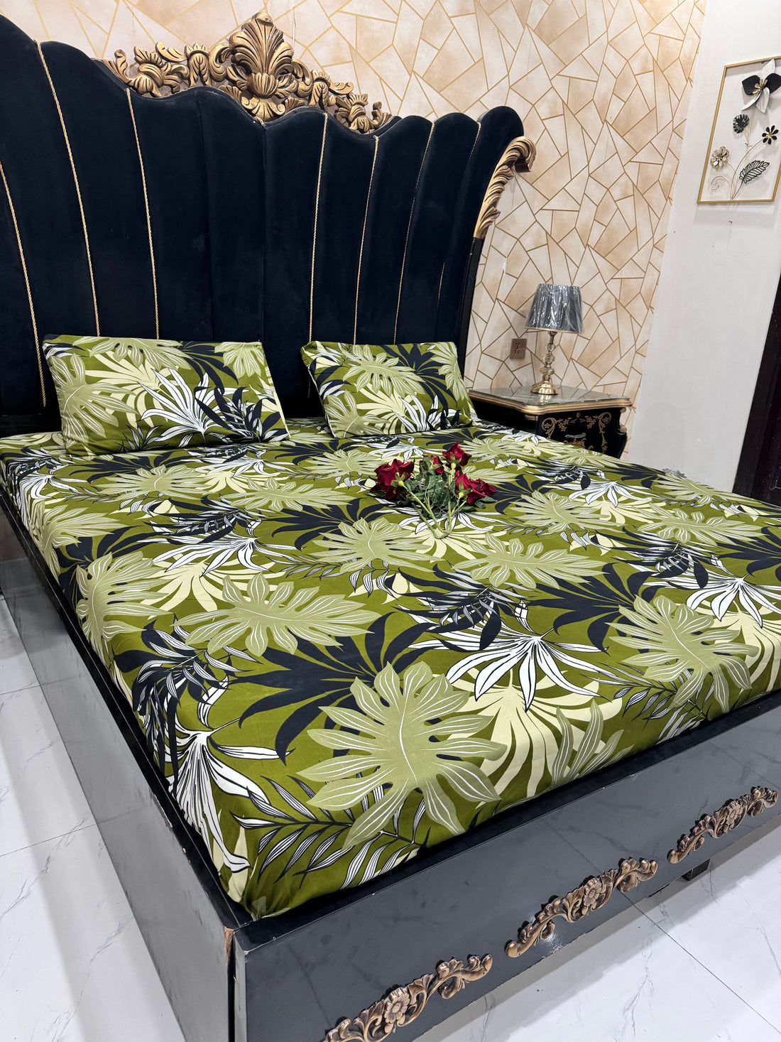 Crystal Cotton 3 PC Bedsheet